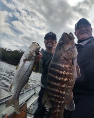Pescaria de robalo no Porto de Santos Imagem